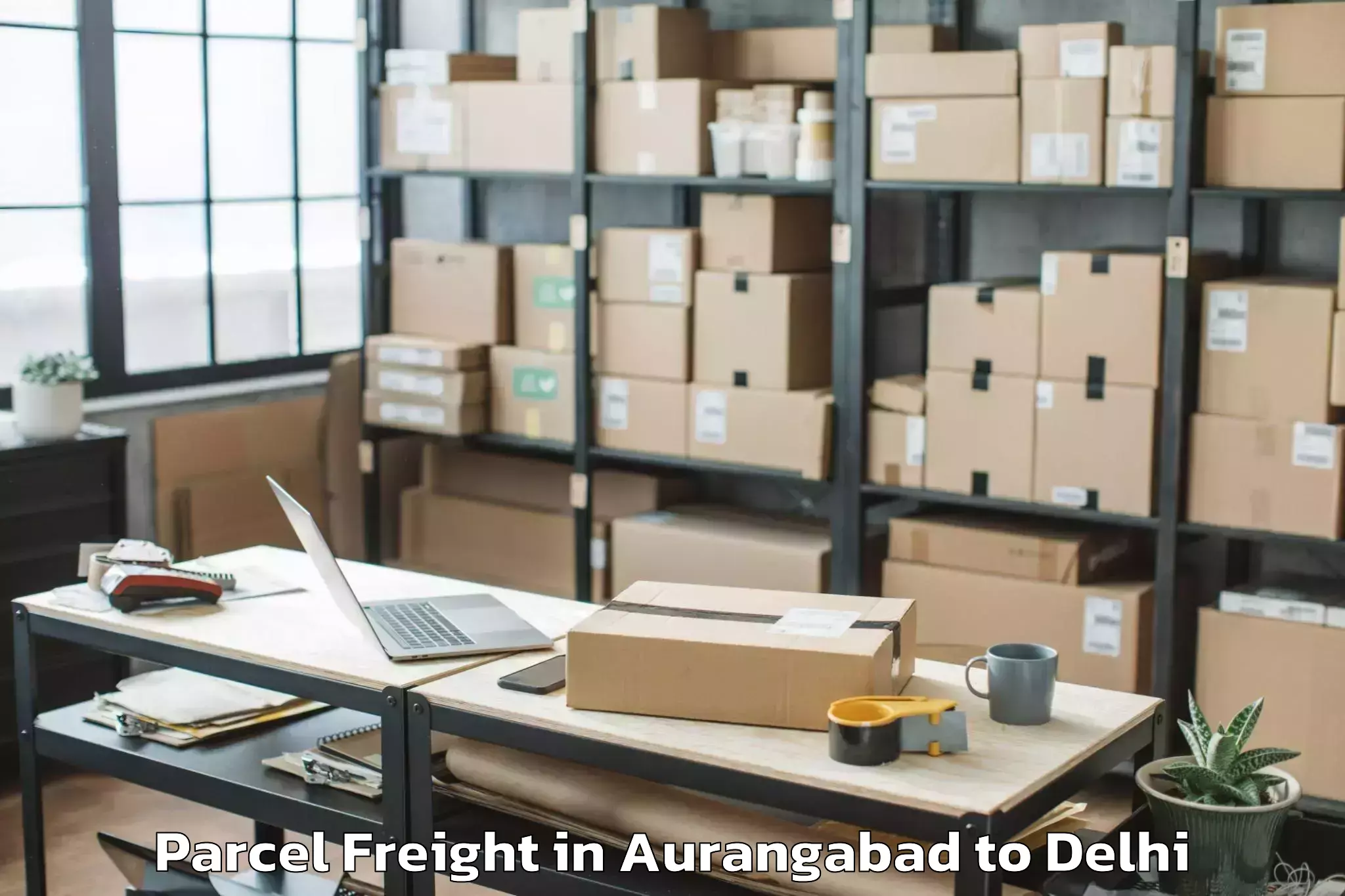 Easy Aurangabad to Seema Puri Parcel Freight Booking